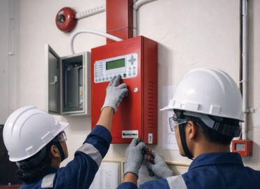 Fire alarm system in Batam: control panel, detectors, manual call points, testing and fault prevention